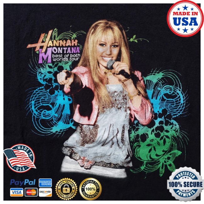 Official Hannah Montana Best Of Both Worlds Tour Shirt 2007 Hannah Montana