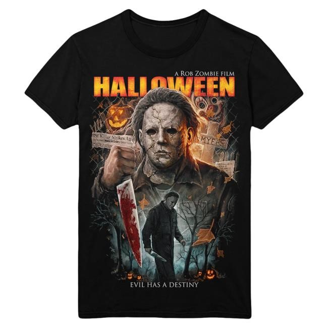 Official Gutter Garbs Rob Zombie Shop Rob Zombie's Halloween: Trick or Treat Hot Shirt