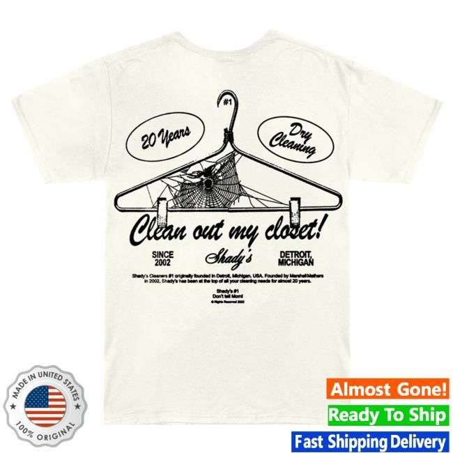 Official Eminem Store Merch Slim Shady Cleaners T Shirt SlimShady Clothing Shop