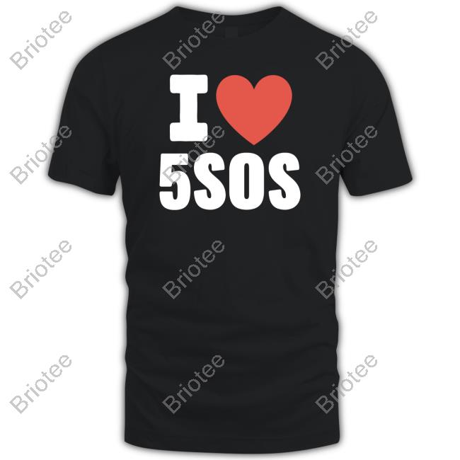 Official 5 Seconds Of Summer Holiday Range Merch I <3 5Sos T-Shirt