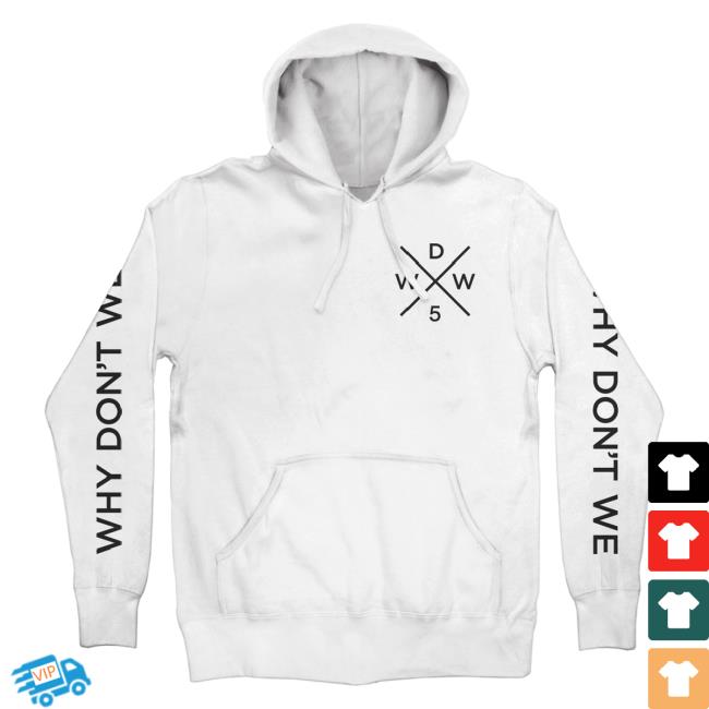 Official Merch Bar Why Don't We Store Shop Cross Logo Pull Over Hoodie White MechBar