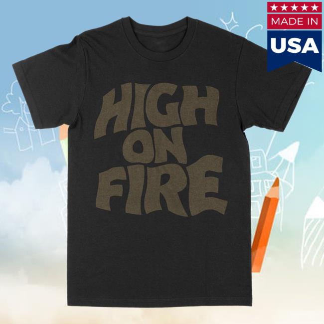 Death Wish Store Deathwish Inc High On Fire Master Of Reality Bronze Black Tee Shirt Deathwishinc