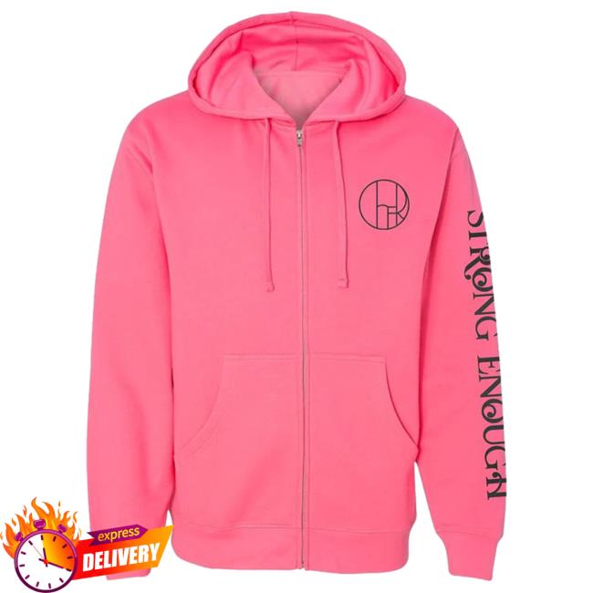 Official Merch Bar Cher Strong Enough Hot Pink Pull Over Hoodie MerchBar
