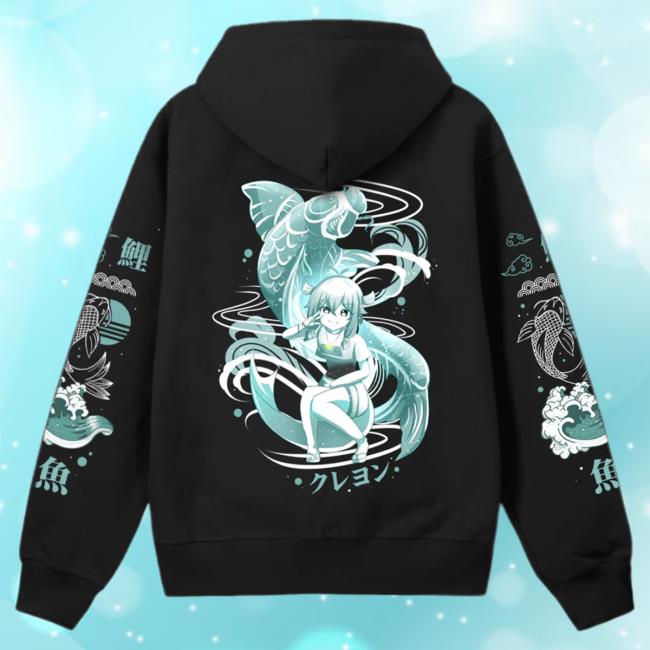 Official UwuMarket CrayonVT x UwU Collab CrayonVT Koi Pullover Sweatshirt