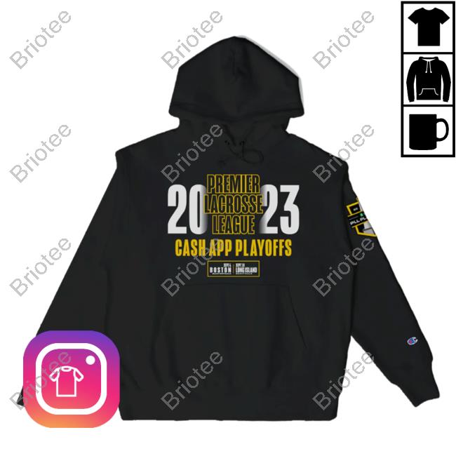 Official Premier Lacrosse League Shop Champion Cash App 2023 Playoff Hoody