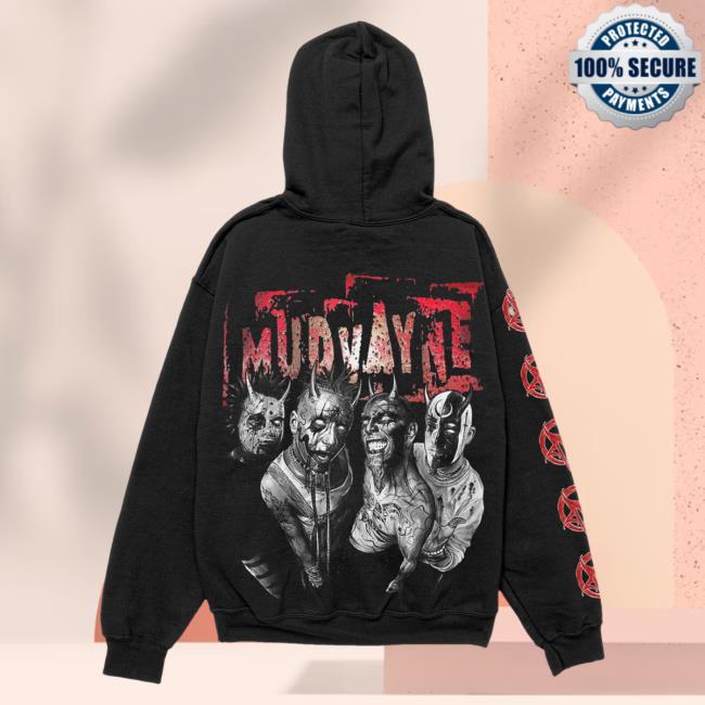 Official Mudvayne Merch Mud Vayne Mutatis Logo Black Hoody