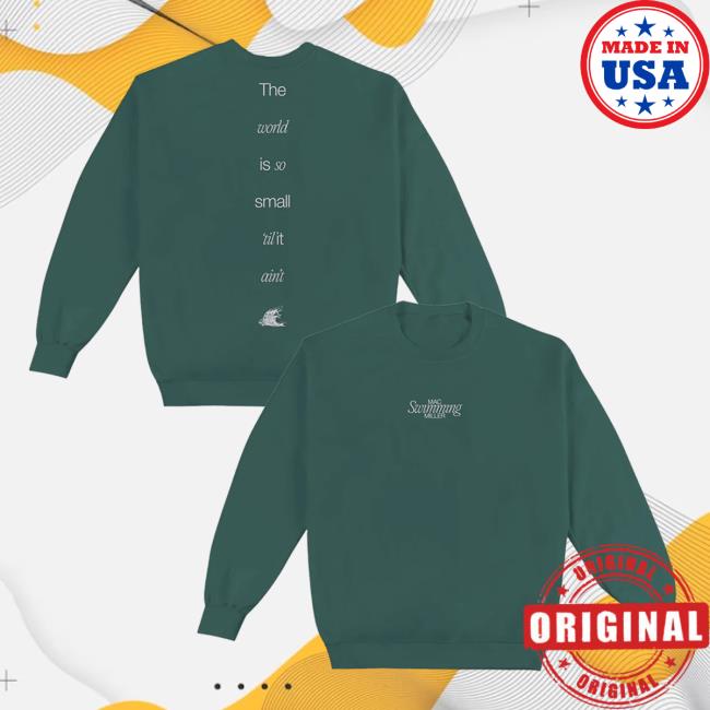 Official Mac Miller Apparel Clothing Store Merch Shop MacMiller The World Is So Small Til It Ain't Small Worlds Crewneck Sweatshirt