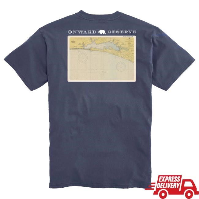 Onward Reserve 30-A Coastline Postcard Tee Dark Denim