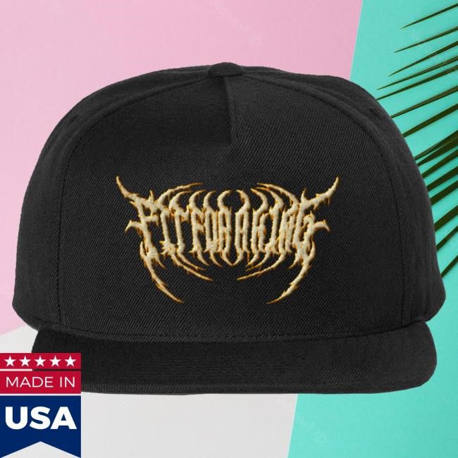 Fit For A King Embroidered Snapback - Black Hat