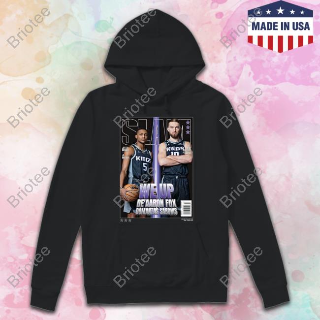 Slam Goods Merch We Up De’Aaron Fox And Domantas Sabonis Cover Slam 242 T Shirts