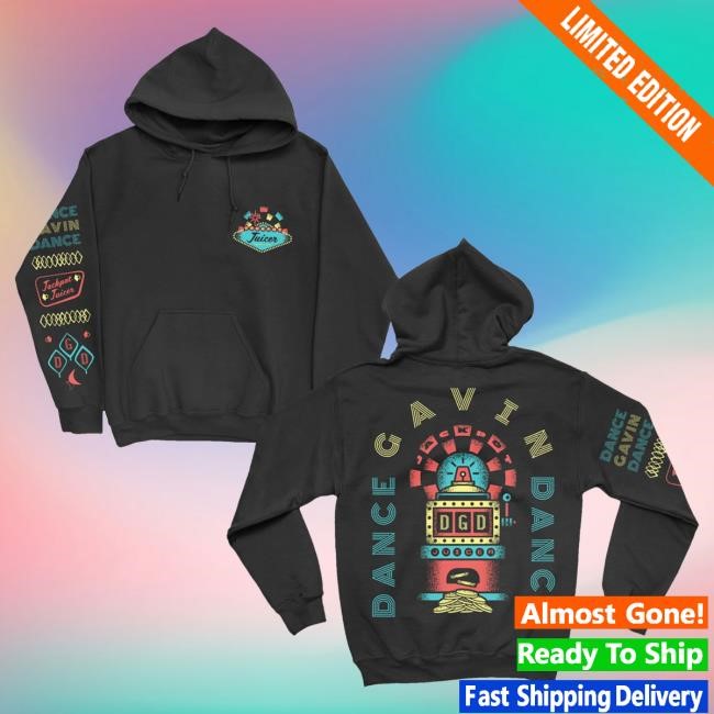 Official Dance Gavin Dance Merch Slot Machine Black Popover Hoodie DanceGavinDance