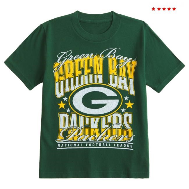 Official Abercrombie And Fitch green bay packers graphic T Shirt NFL by Abercrombie