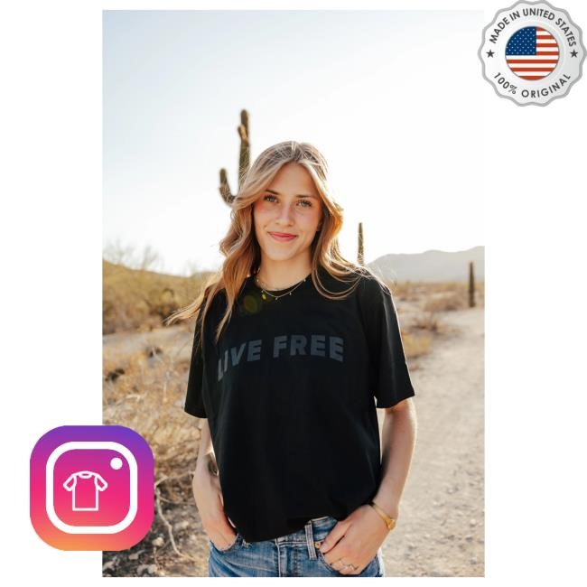 Official Charlie Kirk Merch The Live Free Tee