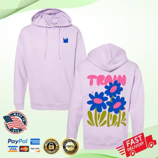 Flowers Lavender Hoodie Train Band Store Merch