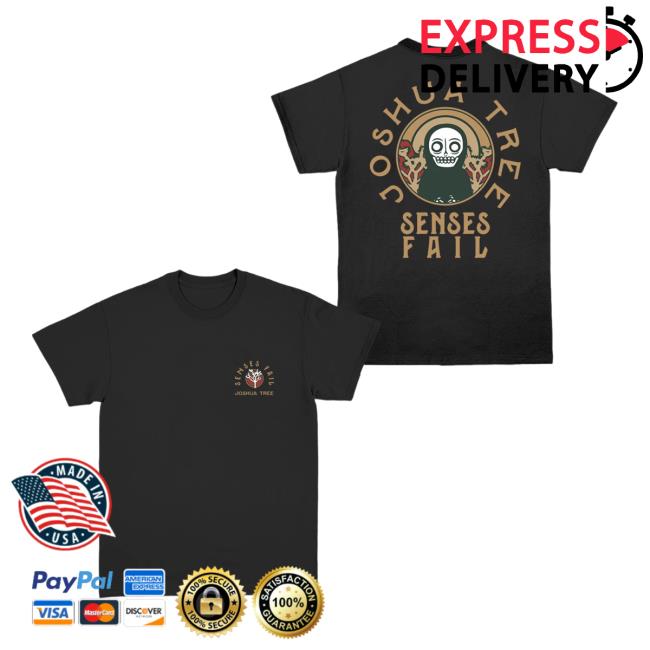 Senses Fail Merch Joshua Tree Black Tee