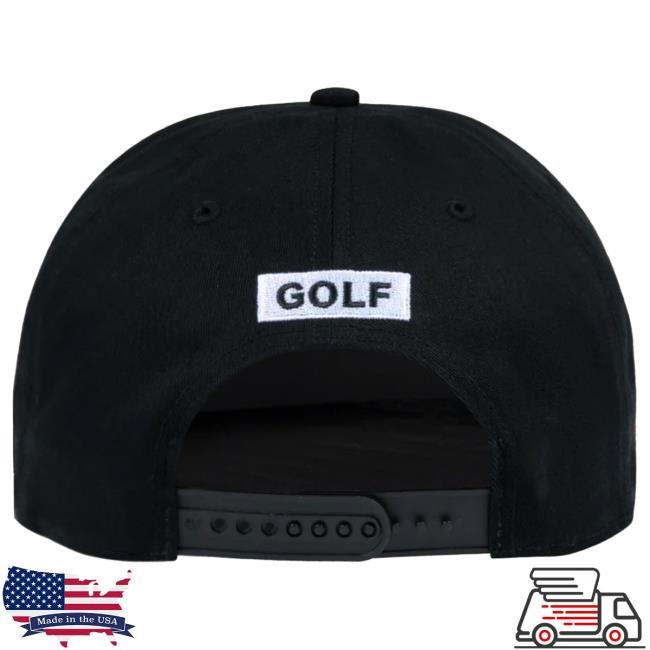 Official Golf Wang Merch 49Ers Snapback Cap Black by Golf Wang x NFL