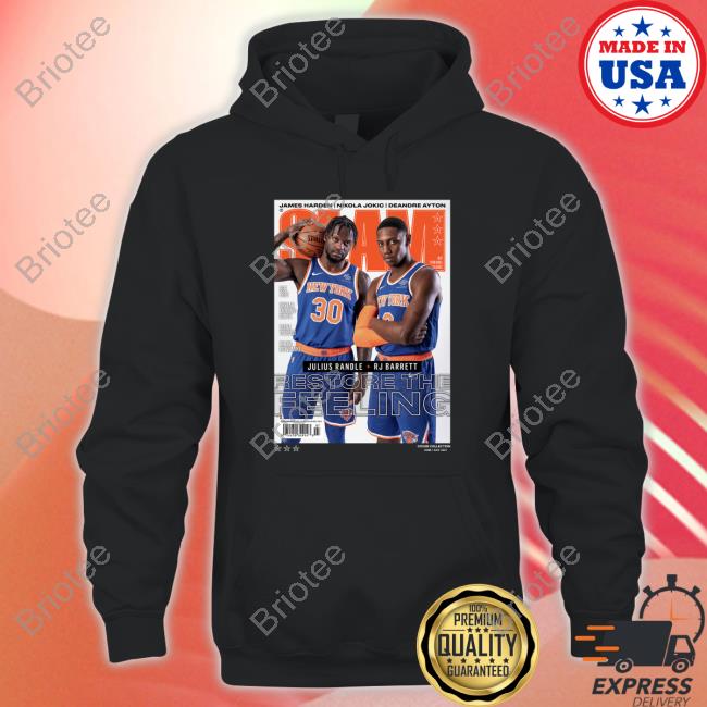 Official Slam Cover Julius Randle & Rj Barrett Restore The Feeling Tee Shirt