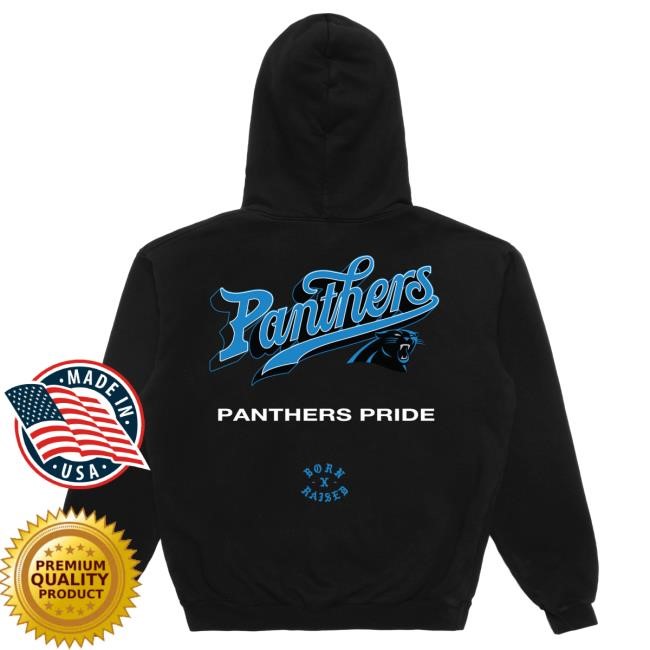 Unisex Carolina Panthers Born x Raised Black Pro Script Hood NFL Shop Store