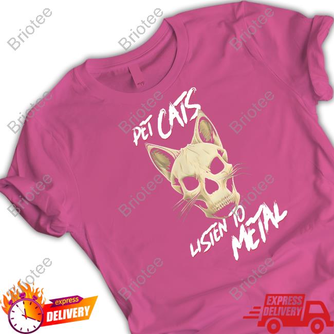 Pet Cats Listen To Metal Tee Shirt
