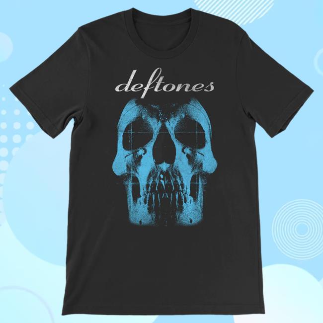Official Deftones Merch Store Deftones Blue Skull Popover Shirt Deftones Shop