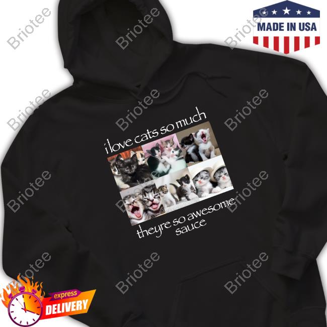 I Love Cats So Much Theyre So Awesome Sauce T-Shirts OsamaSon Archive