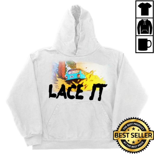 Official 999 Club Juice Wrld Merch Store Lace It Cover Crew White 999Club Clothing Juicewrld