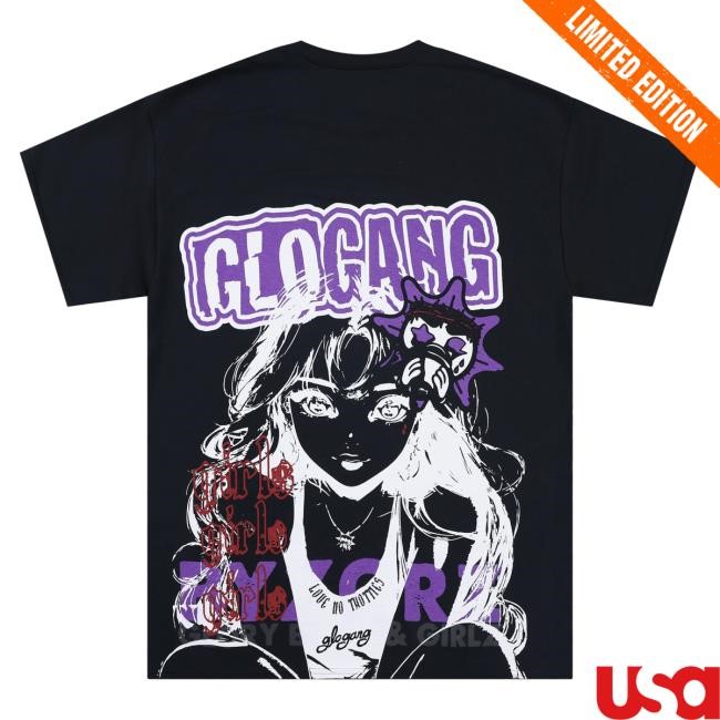 Official Glo Gang Merch Store Glo Gang Glo Sun Logo Purple Vert Zip Up Pull Over Hoodie (Black) GloGang Official Glo Gang Merch Store Glo Gang Glo Sun Logo Purple Vert Shirt (Black) GloGang