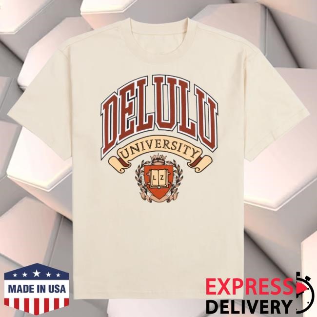 Official Layze Store Delulu University Student Uniform Tshirt