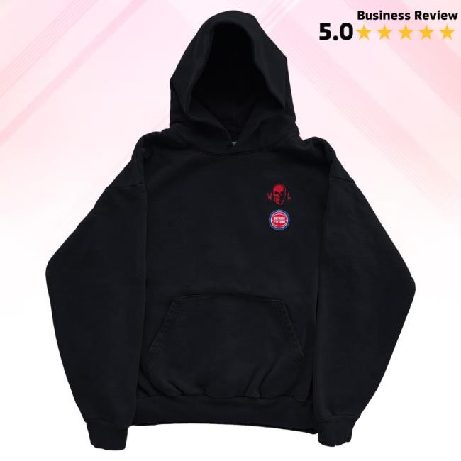Detroit Horsepower Hooded Sweatshirt - Black | Warren Lotas Official NBA
