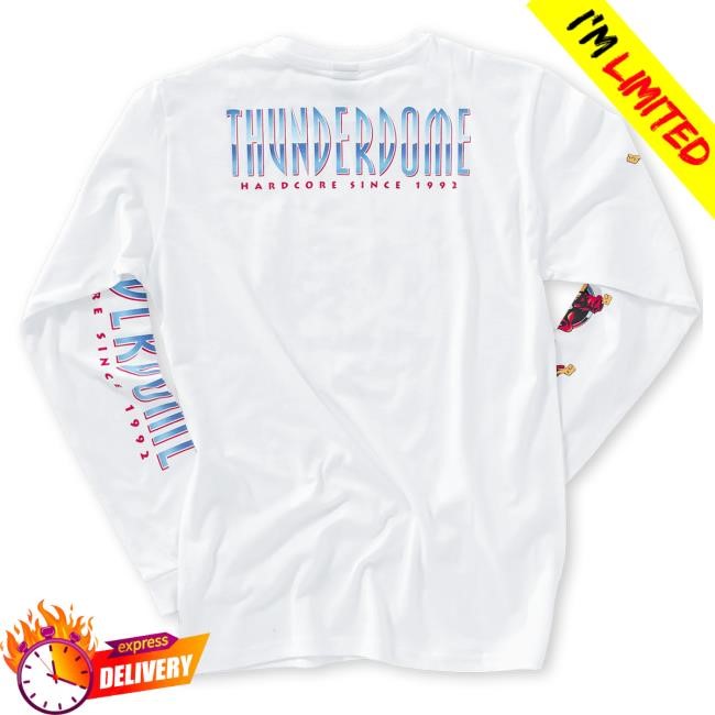 Thunderdome Original Long Sleeve Hot Shirt white Thunderdome Merch Store Shop