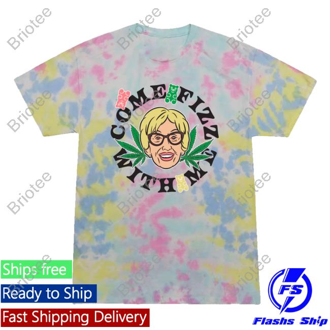Official Ymh Studios Come Fizz With Me Tie Dye Tshirt Ymhstudios