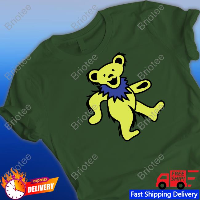 Official Grateful Dead Classic Navy With Yellow Bear Shirt Grateful Dead Section119 Merch Grateful Dead Classic Navy With Yellow Bear T-Shirt